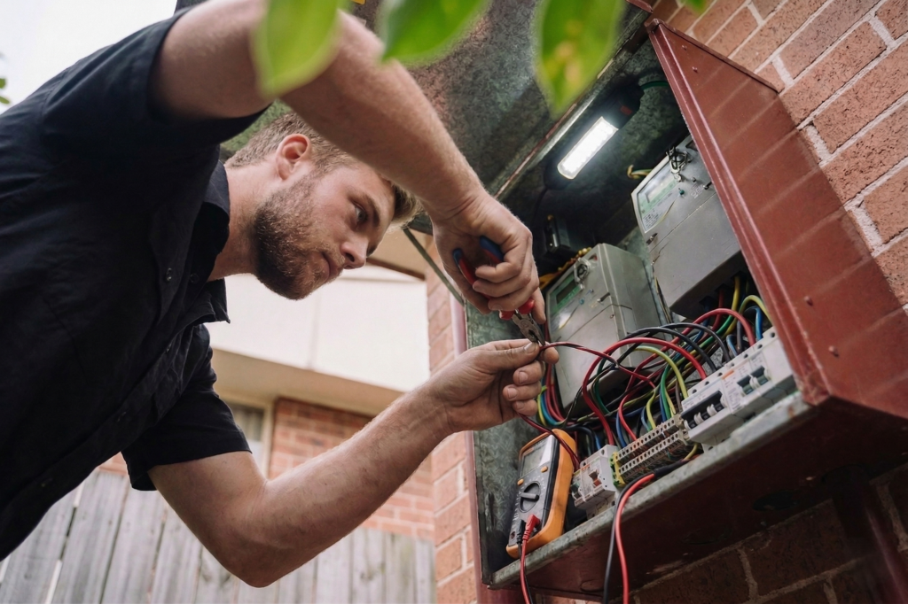 Cabarita electrician performing electrical work